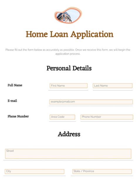 Home Loan Application .